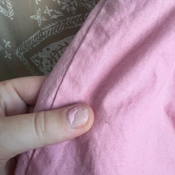 Lisa Says Gah Baby Pink Puff Sleeve Smocked Bodice Mini Dress - Picture 3 of 7